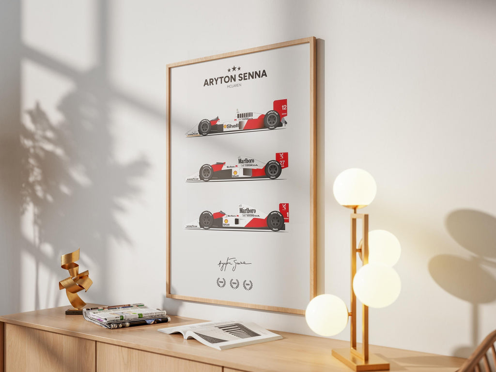 Ayrton Senna F1 Championship Cars