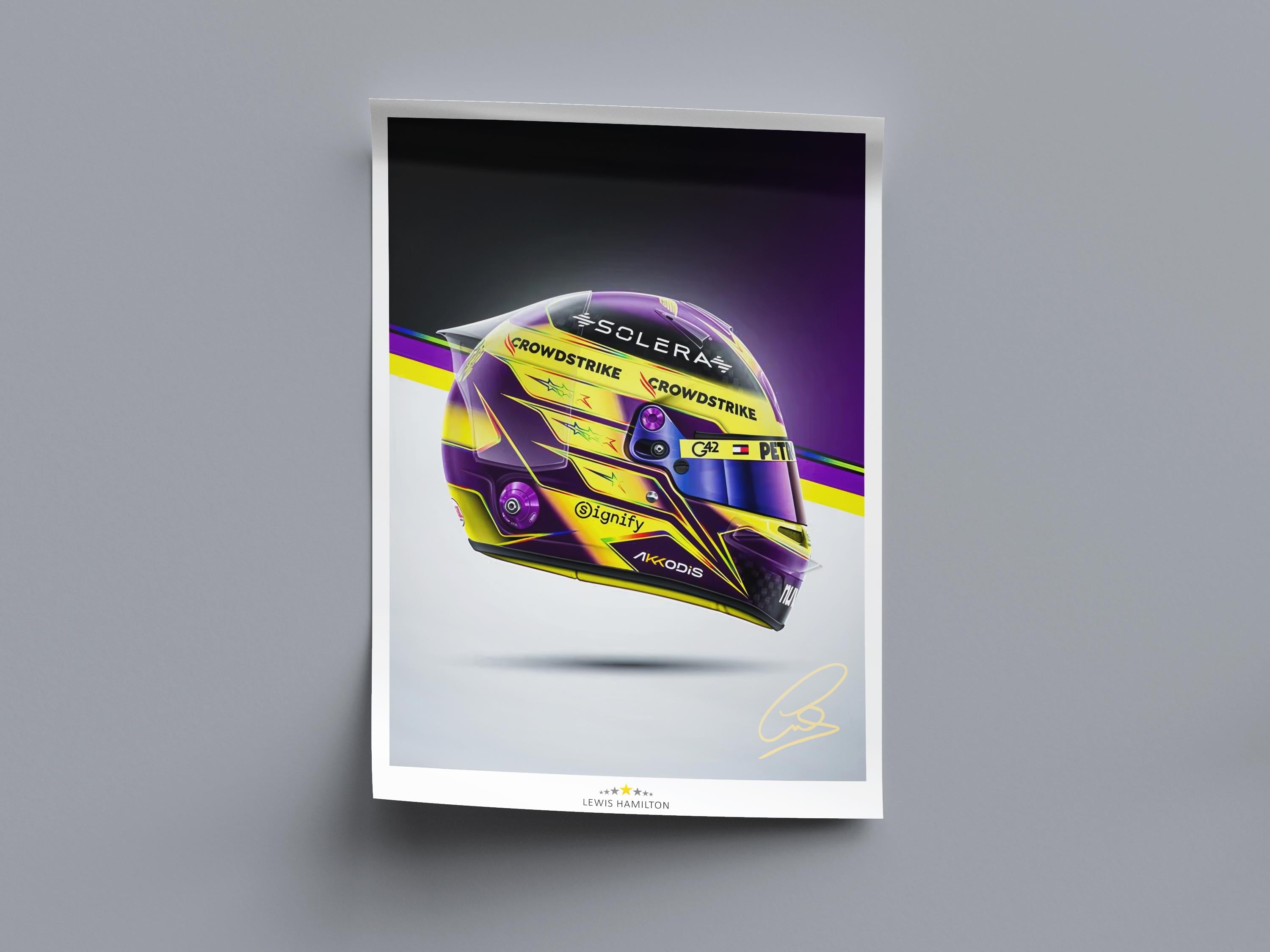 Lewis Hamilton - F1  2024 Helmet