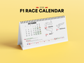 F1 Race Circuit Desk Calendar | 2026 Formula 1 Schedule
