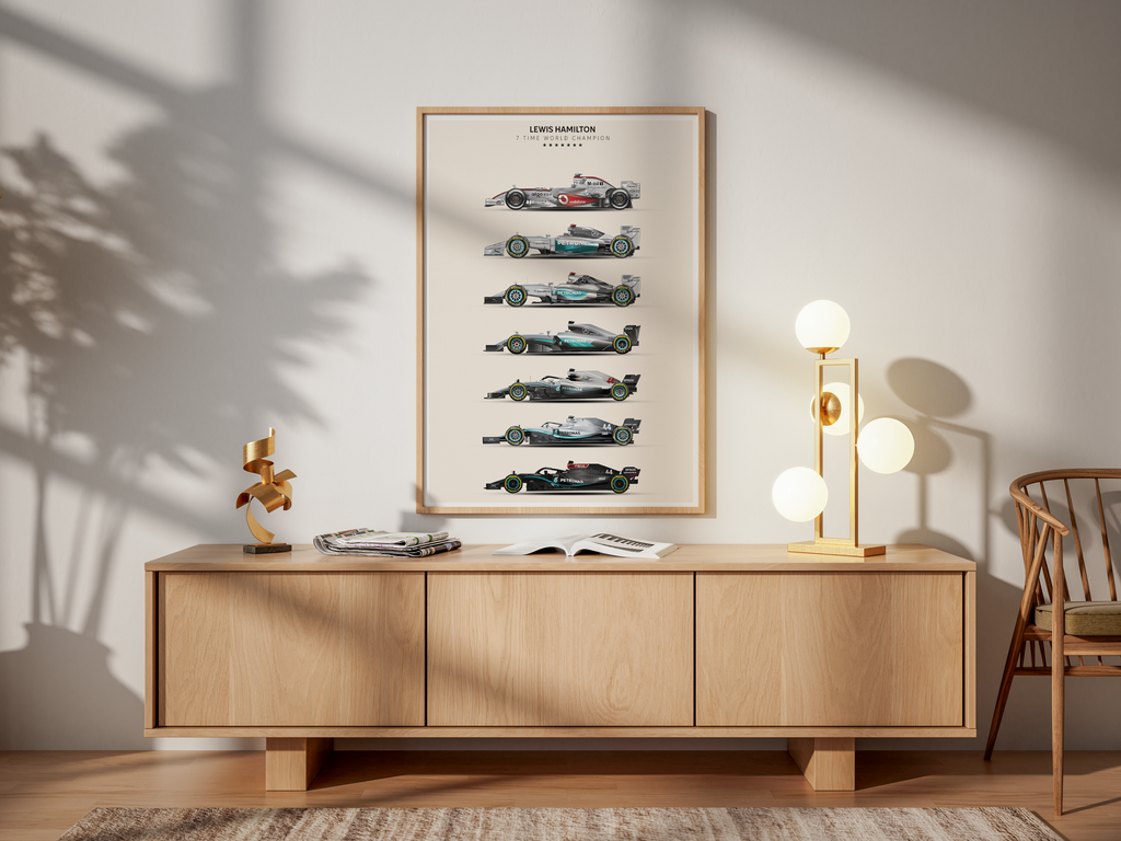 Lewis Hamilton World Championship Winning Cars F1