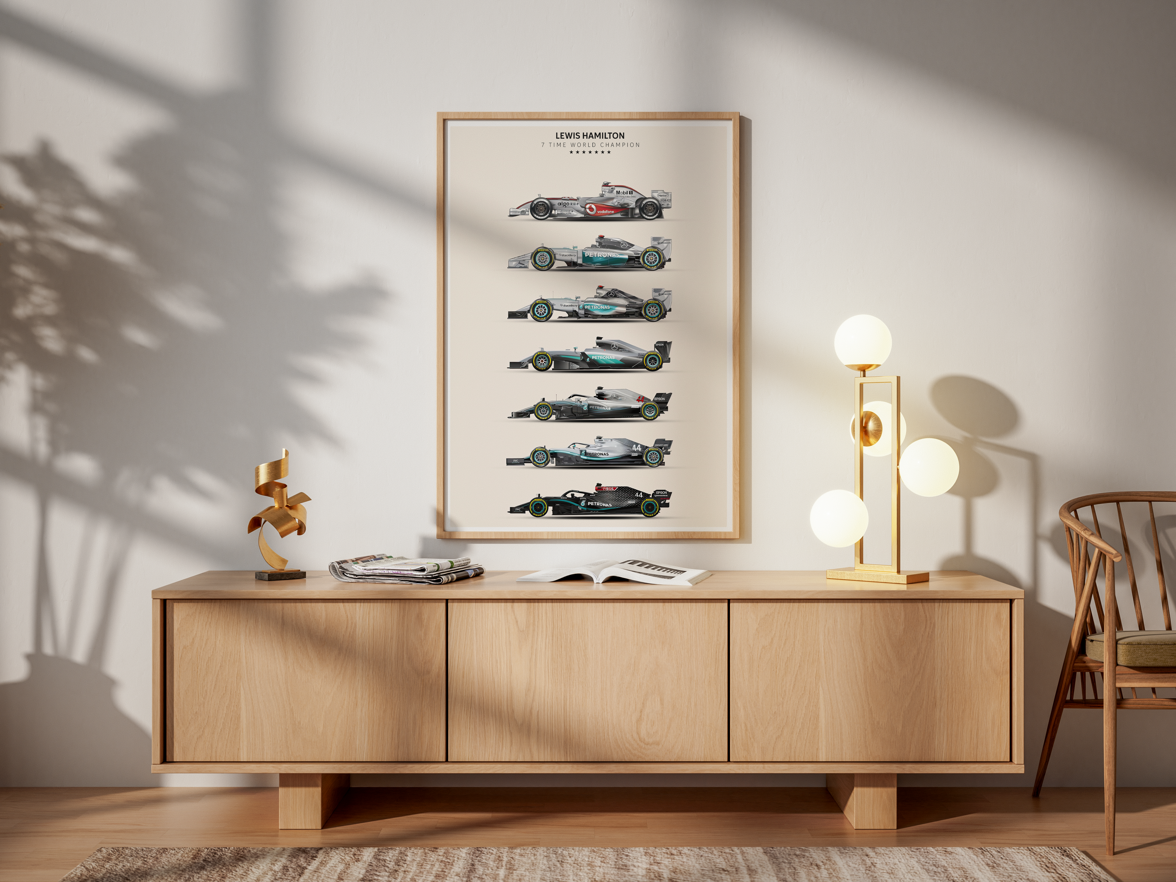 Lewis Hamilton World Championship Winning Cars F1