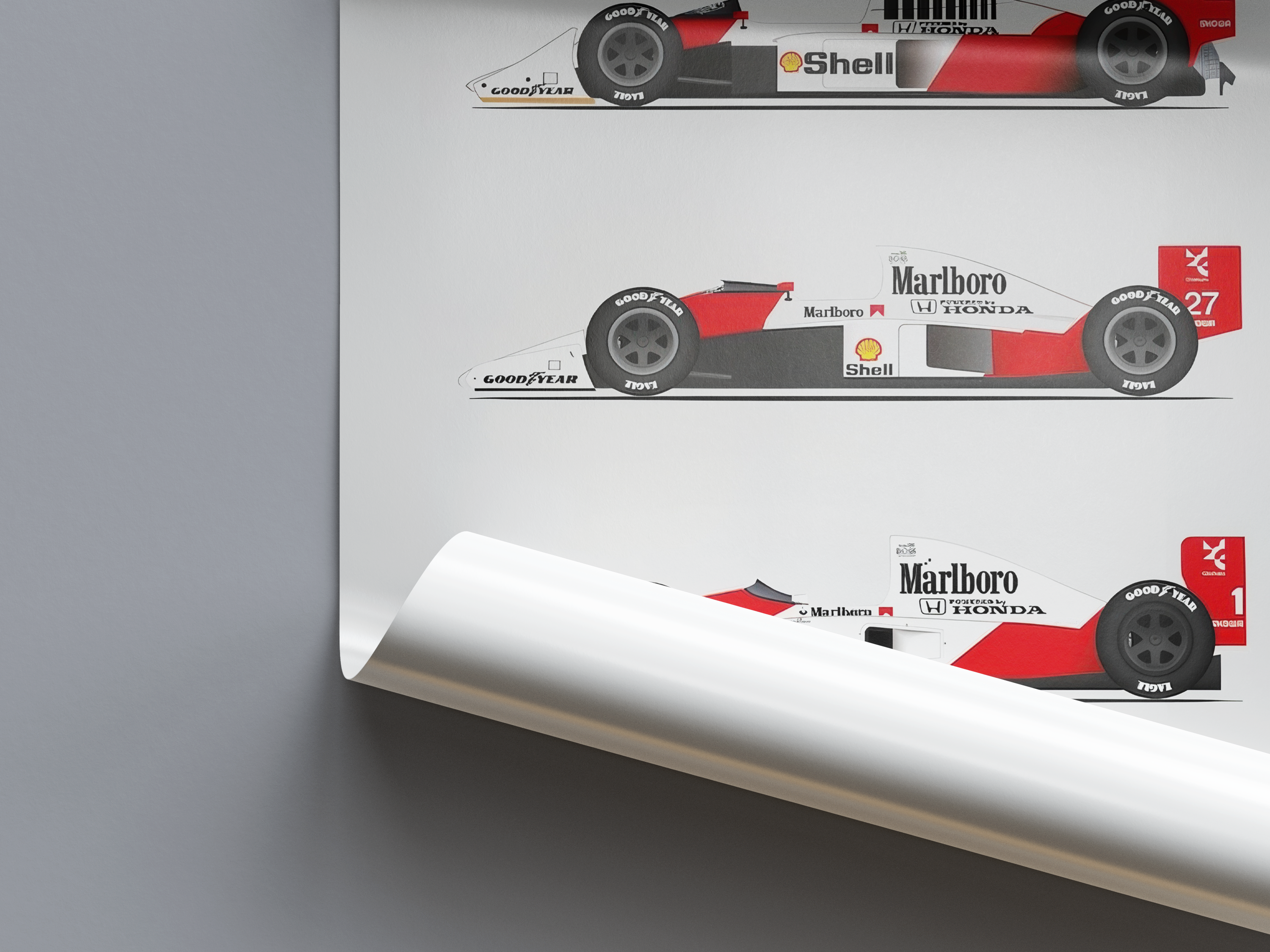 Ayrton Senna F1 Championship Cars