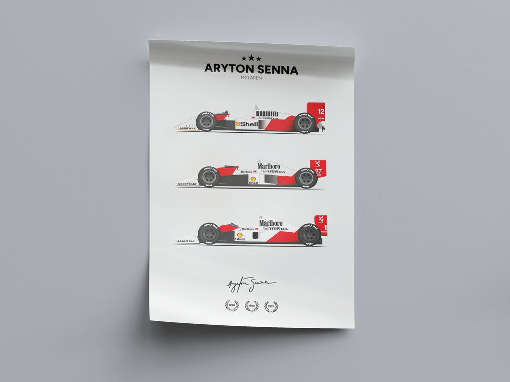 Ayrton Senna F1 Championship Cars
