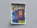 Lionel Messi Holding Shirt | Barcelona FC