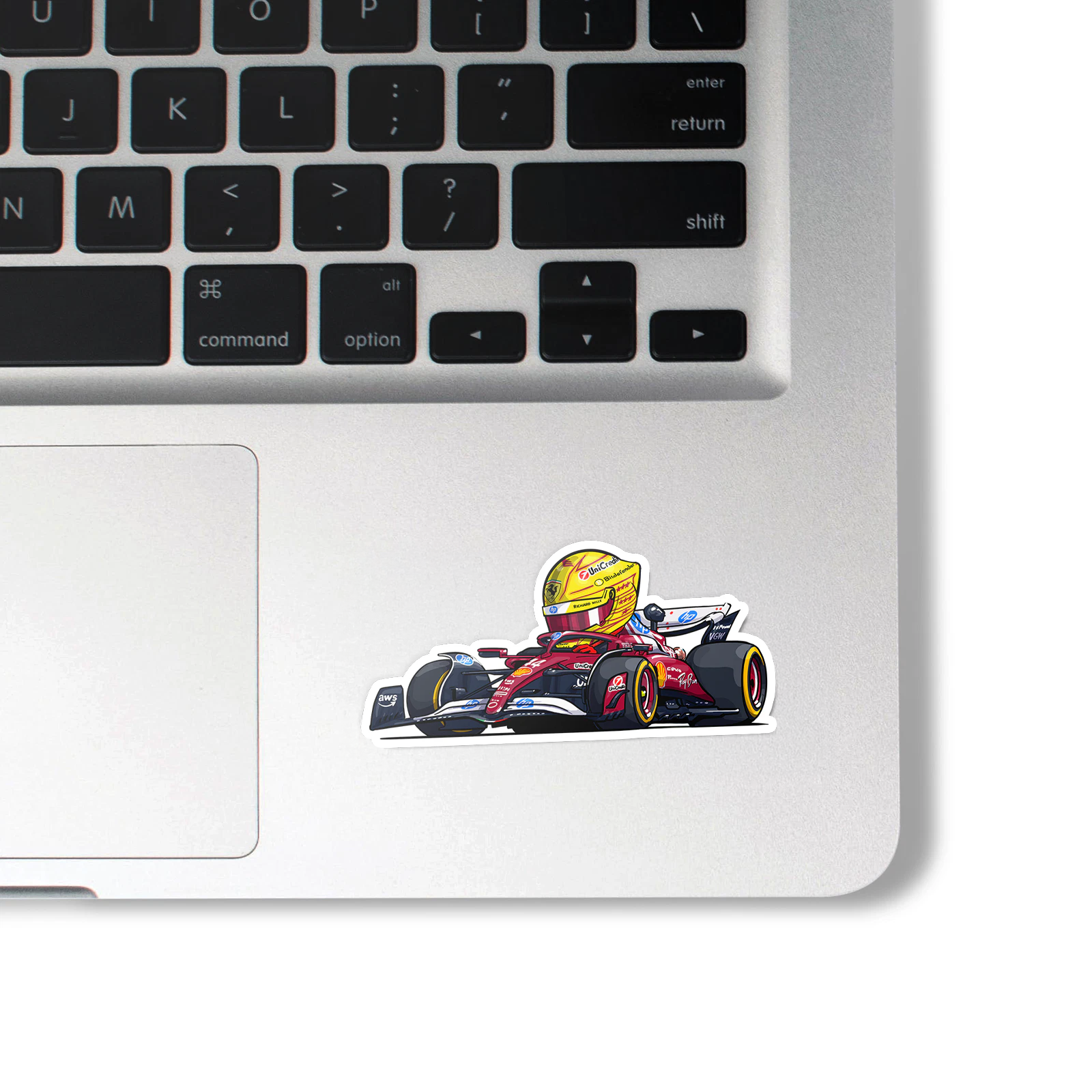 Lewis Hamilton Mini Helmet and Car Formula One Stickers